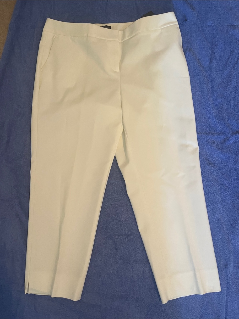 Vince Camuto Classic Women's Ivory Cropped Dress Pants